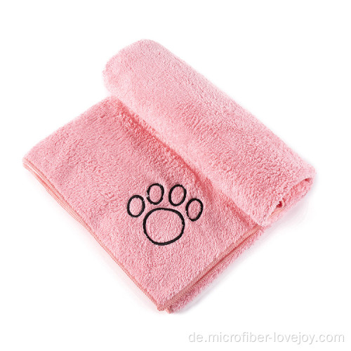 Bath Pet Dog Robe Pink Handtuch für Hund